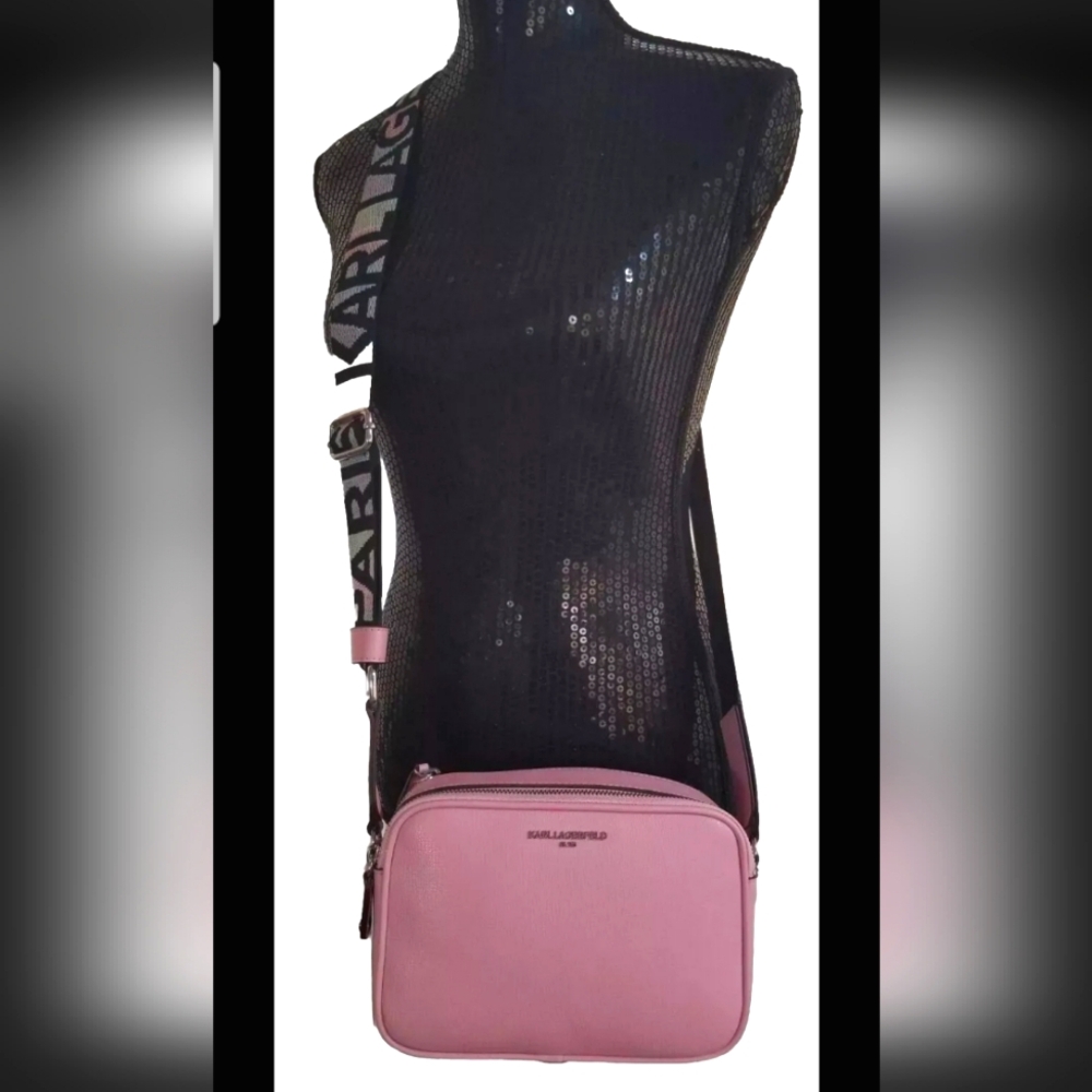 NWT Karl Lagerfeld Paris Maybelle Powder Blush Pink Crossbody Bag 💖💕